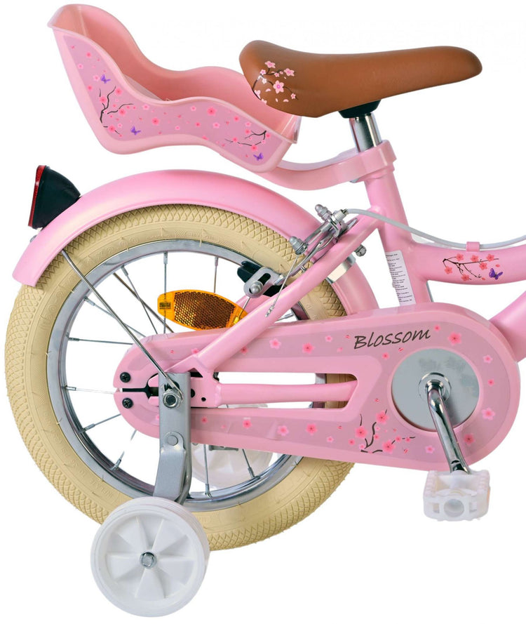 Volare Blossom Children's Bike Girls 14 Zoll rosa zwei Handbremsen