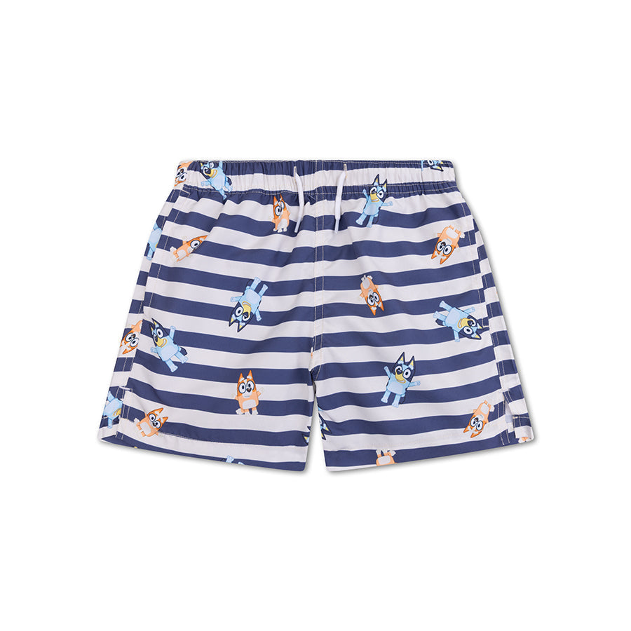 Bluey | Blau weiße UV Schwimmstämme Jungen