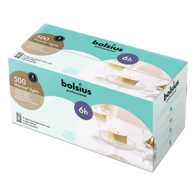 Bolsius Profi-Teelichter 6 Stunden (500 Stück)