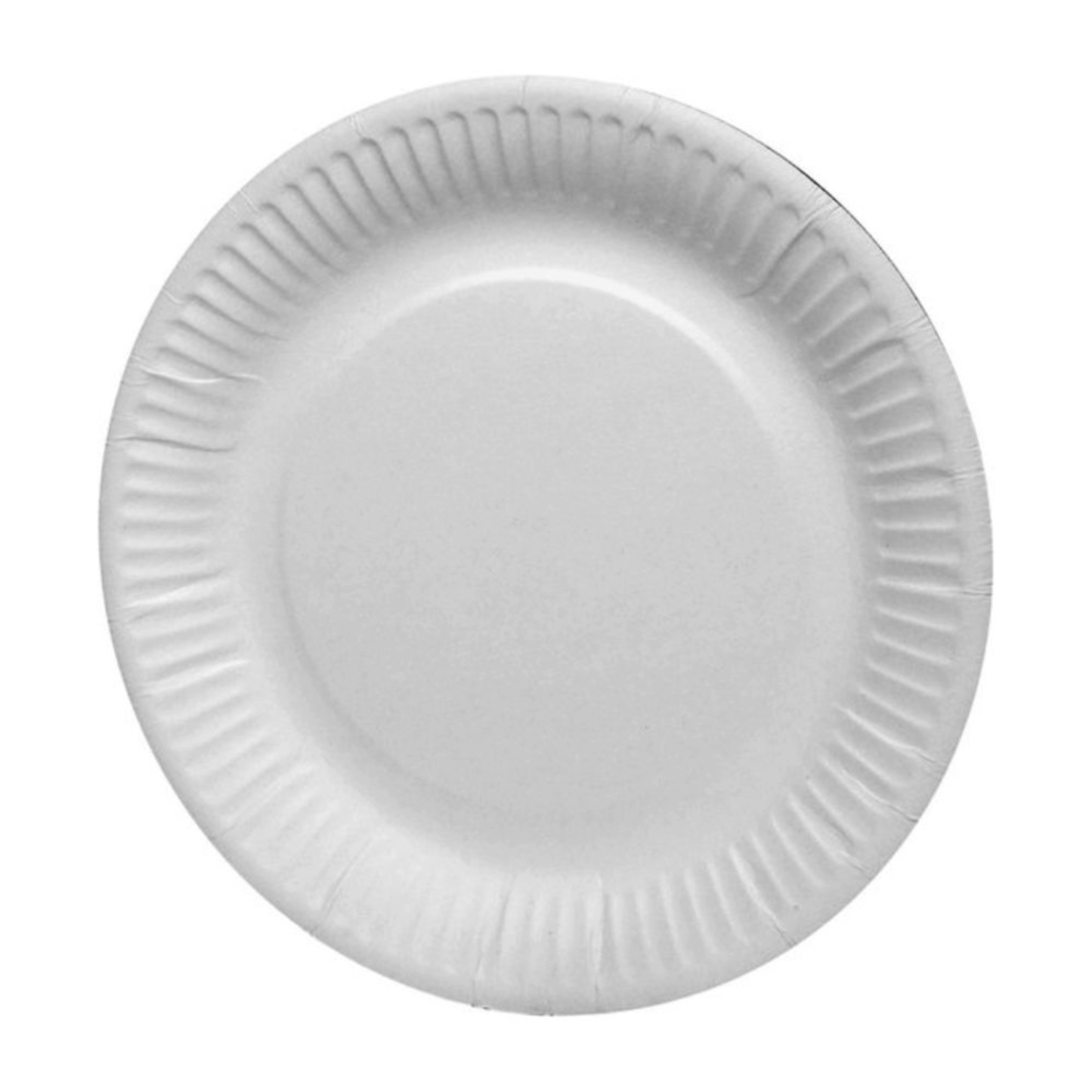 Teller rund aus Pappe weiß 18cm (100 Stück)