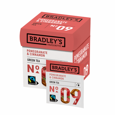Bradleys Favoriten Grüner Tee Granatapfel Zimt Nr. 09 (72x 1,75g)