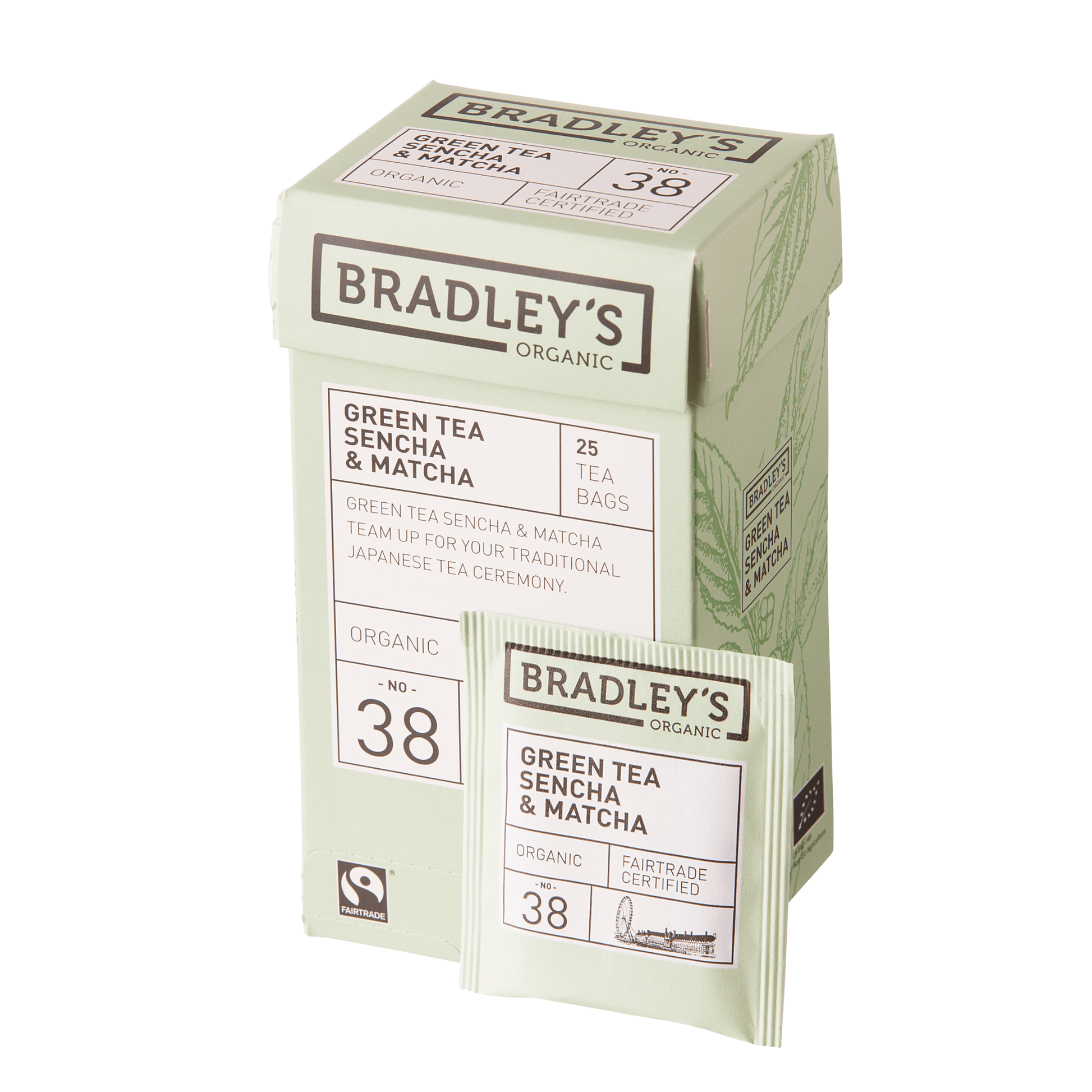 Bradley's Bio-Grün-Sencha-Match Nr. 38 (4x25 Beutel)