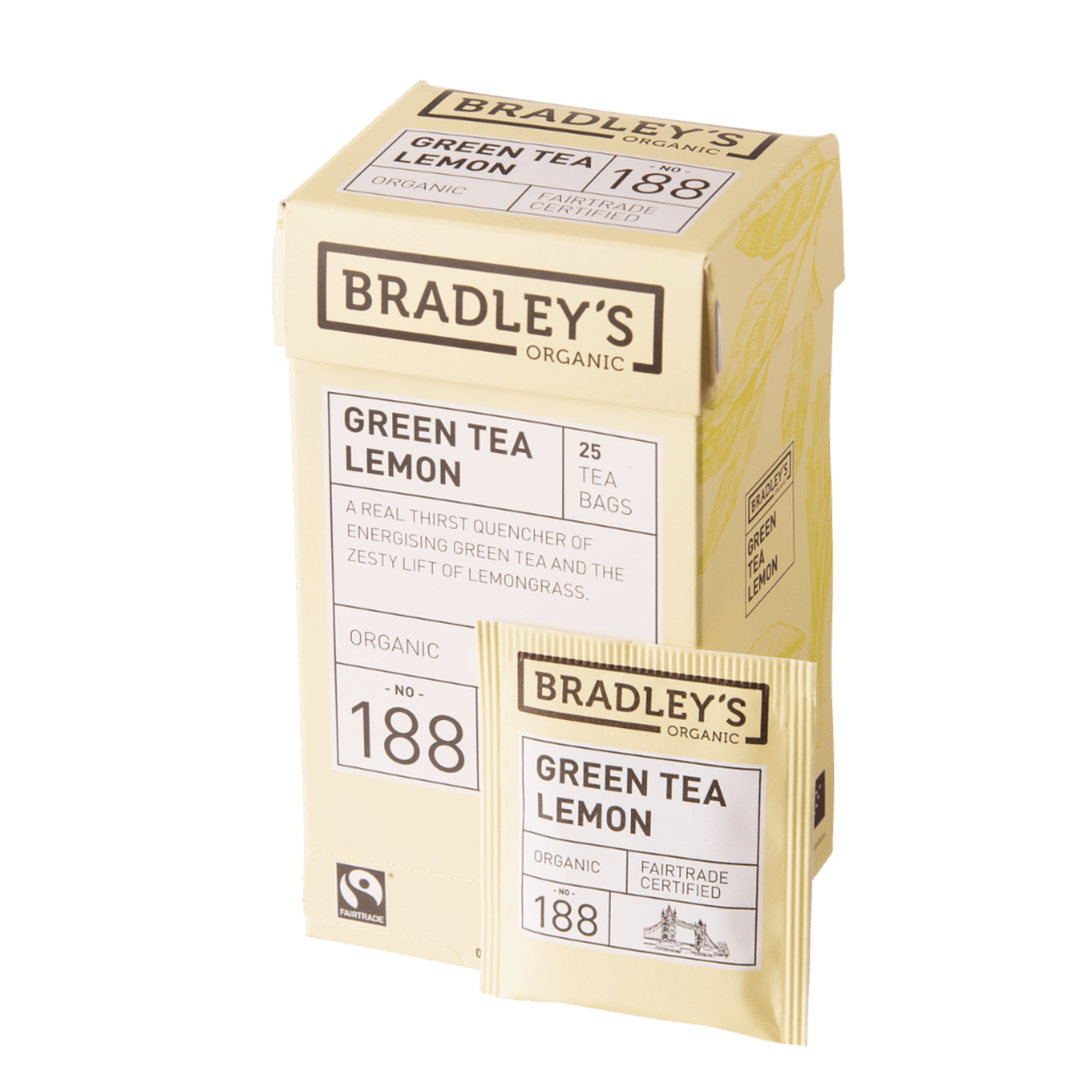 Bradley's Bio-Grüntee Zitrone Nr. 188 (4x25 Beutel)