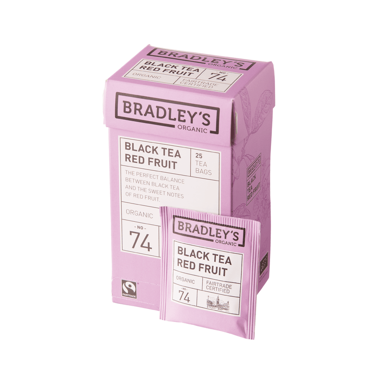 Bradleys Bio-Nr. 74 schwarzer Tee rote Früchte (25x 2gr)