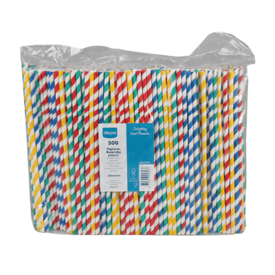 Depa Biegestroh sortiertes Papier FSC 6x220 mm (500 Stück)