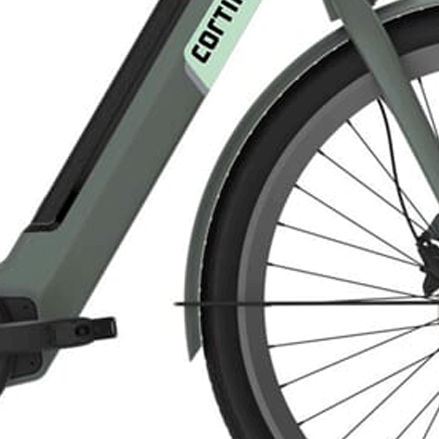 Cortina Fender für 28 E-Nite Titanic Green Matt