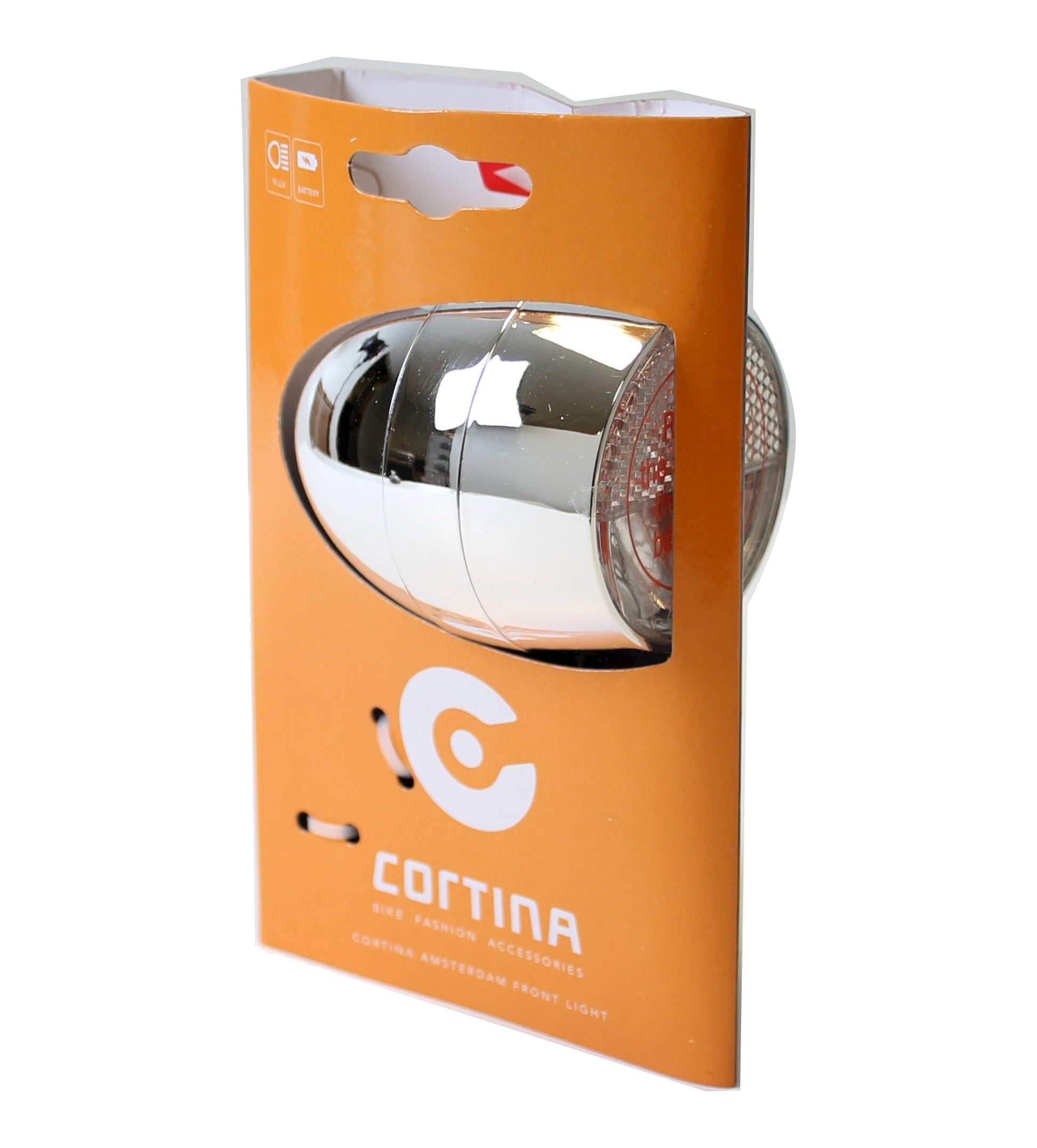 Cortina Scheinwerfer Amsterdam Batterie Chrom