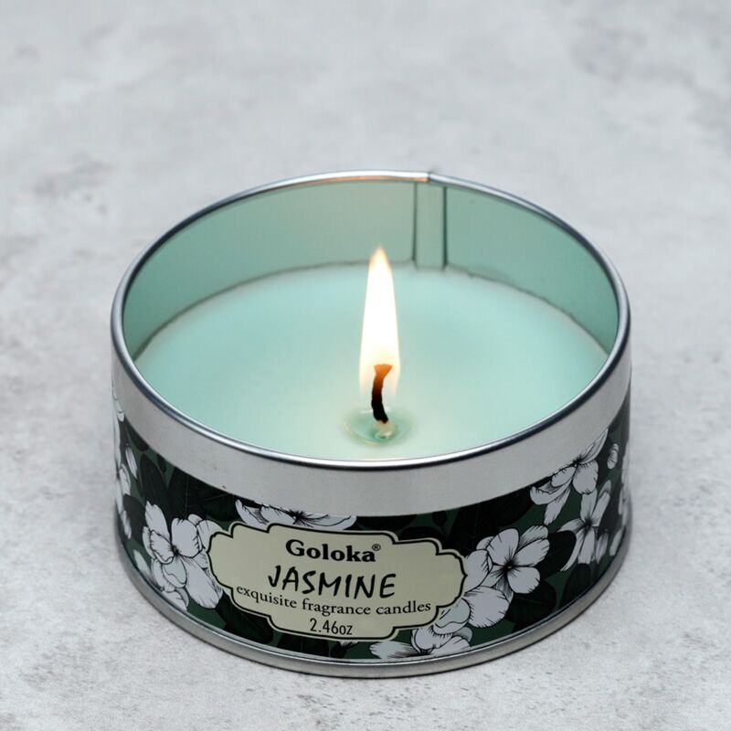 Goloka Jasmine Paraffin Wachs Wachs -Duftkerze in Konserven