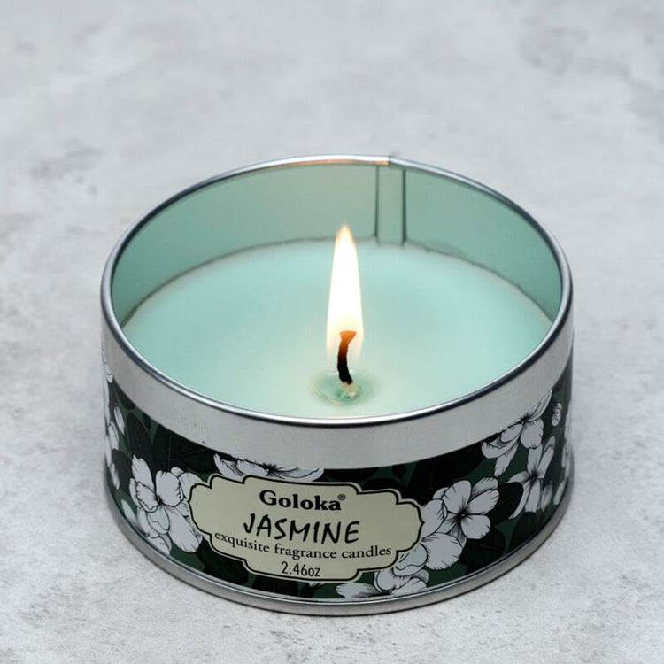 Goloka Jasmine Paraffin Wachs Wachs -Duftkerze in Konserven