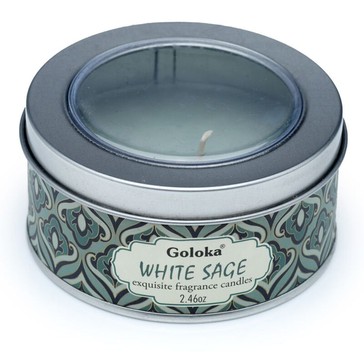 Goloka White Sage Paraffin Wachs Wachs Duftkerze in Dosen