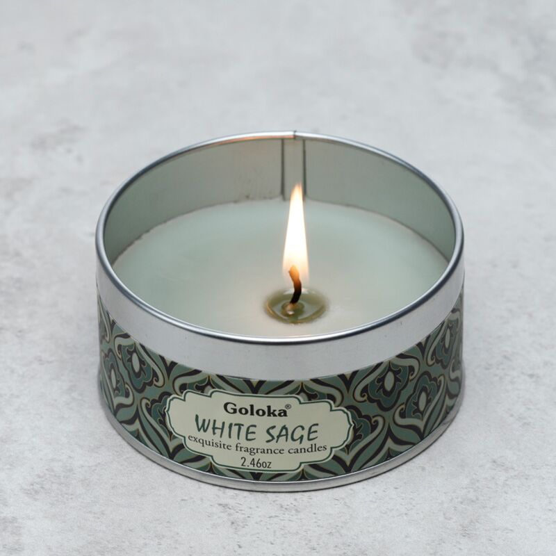 Goloka White Sage Paraffin Wachs Wachs Duftkerze in Dosen