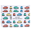 Fiat500 Retro Stoff RFID Schutz Kartenhalter