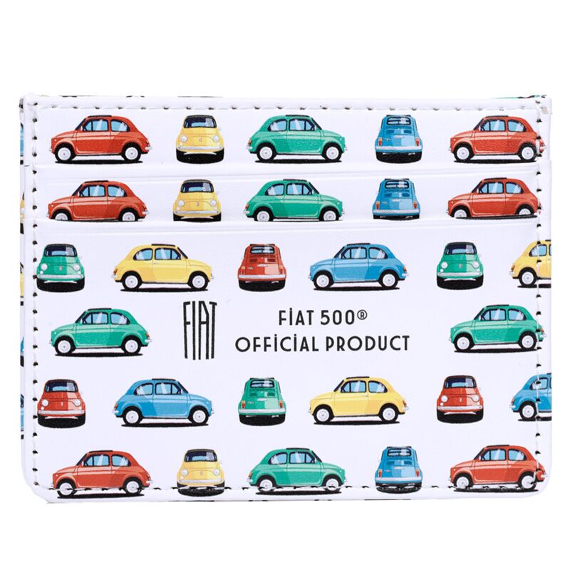 Fiat500 Retro Stoff RFID Schutz Kartenhalter