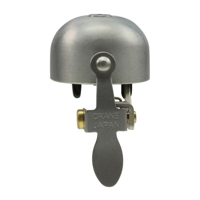 Kranich-E-Ne-Glocke (Klemmband) – mattsilber