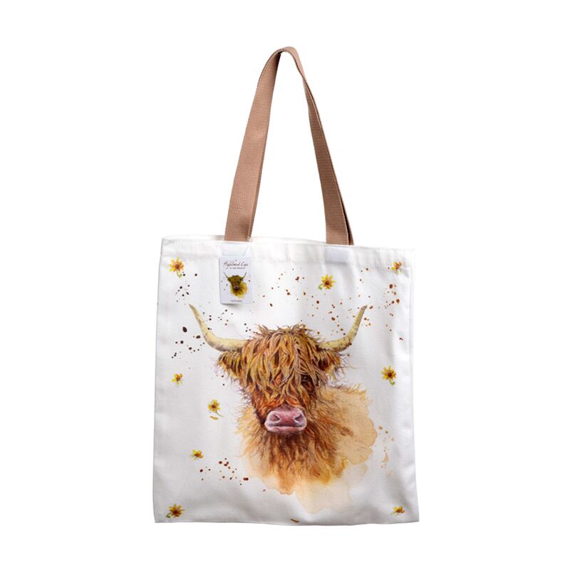 Jan Pashley Highland Cow Poly Wattebeutel