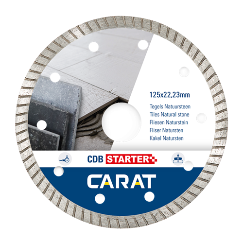 Karat Diamantsäge Fliesen Naturstein ø125x22,23mm CDB-Starter