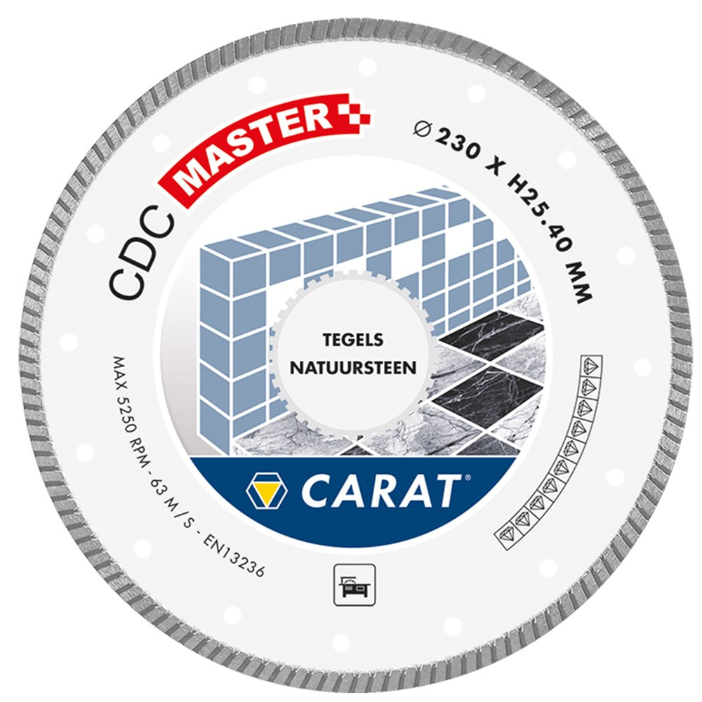 Karat-Diamantsägenfliesen Naturstein ø200x25,40 mm, CDC Master - CDCM200400 - CDCM200400