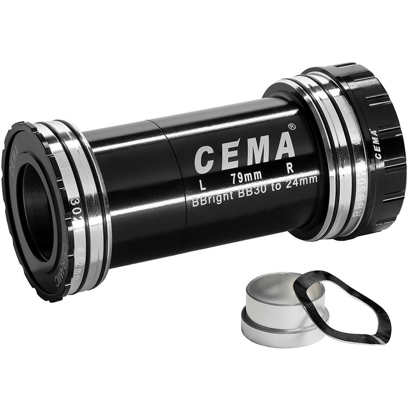Cema Bracketas Bbright42 SRAM GXP SG3 Beschichteter Keramikschwarz