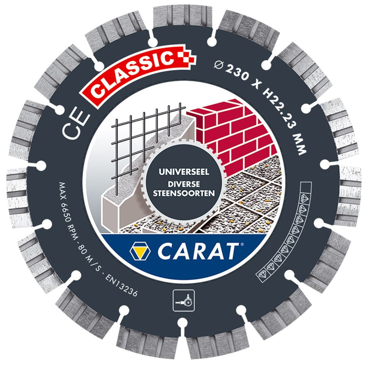 Carat Diamantsäge Universal ø230x22,23mm, CE Classic – CEC2303000 – CEC2303000