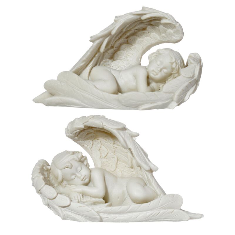 Cherub schläft, lange Flügel