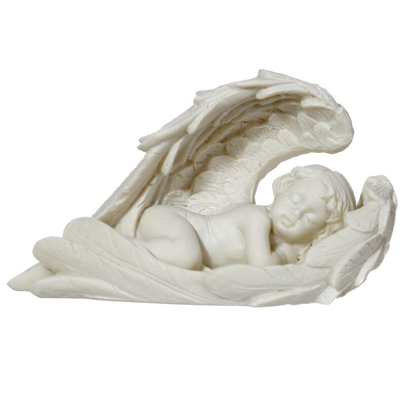 Cherub schläft, lange Flügel