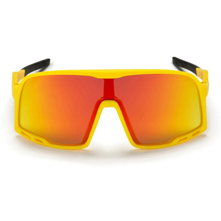 Chpo Brille Henrik gelb rot verspiegelt