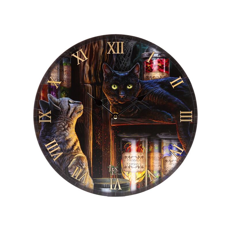 Lisa Parker magische Emporium Cats gedruckte Uhr