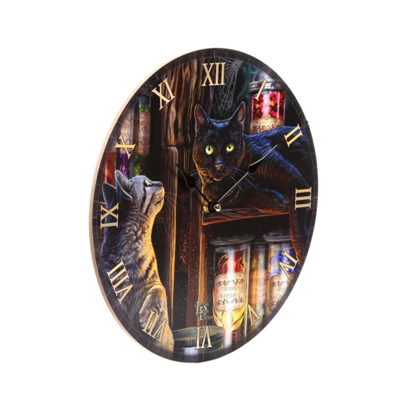 Lisa Parker magische Emporium Cats gedruckte Uhr