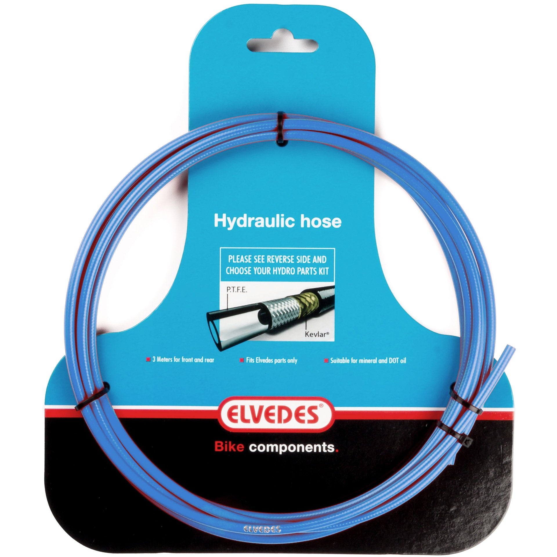 Elvedes Hydraulikleitung mit PTFE-Liner und Kevlarschutz blau (3 Meter auf Karte)