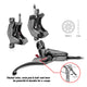 Tectro HD-E745 E-Cargo Aigura Right Hydraulic Brems-Set mit Splitter