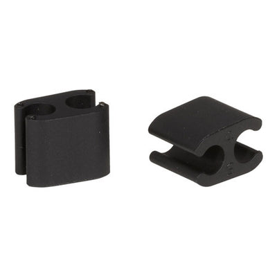 ELVEDES Kabelclips Duo schwarz 5+5mm Kunststoff (P ​​10) CP2020104