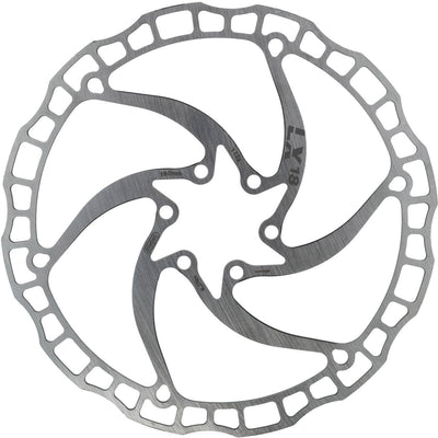 ELVEDES ROTOR LX18 180 mm 112G 6 Löcher+Schrauben Silber 2021067