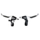 TEKTRO CL530TS+CL533RT Rollerbrake Bremsgriffset 4-Finger schwarz satiniert mit Klingel (Pendelverpackung)