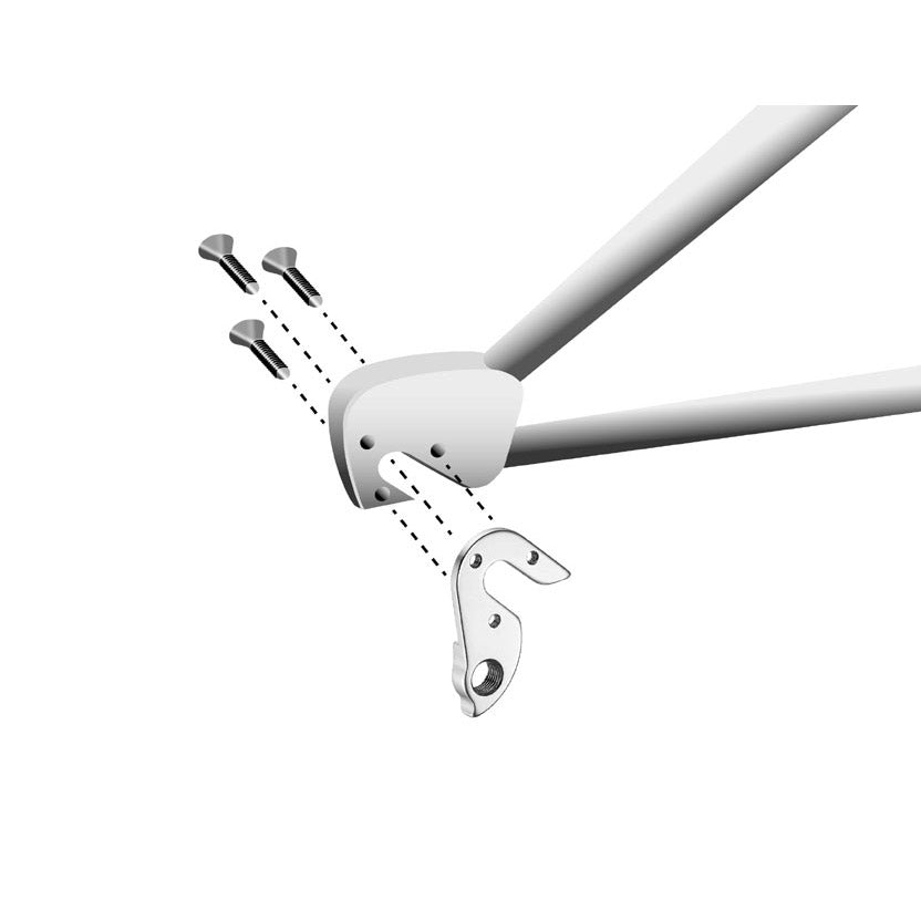 Union Kettenschaltungsunterlagen GH-154 verschiedene Marken mit Schraubensatz