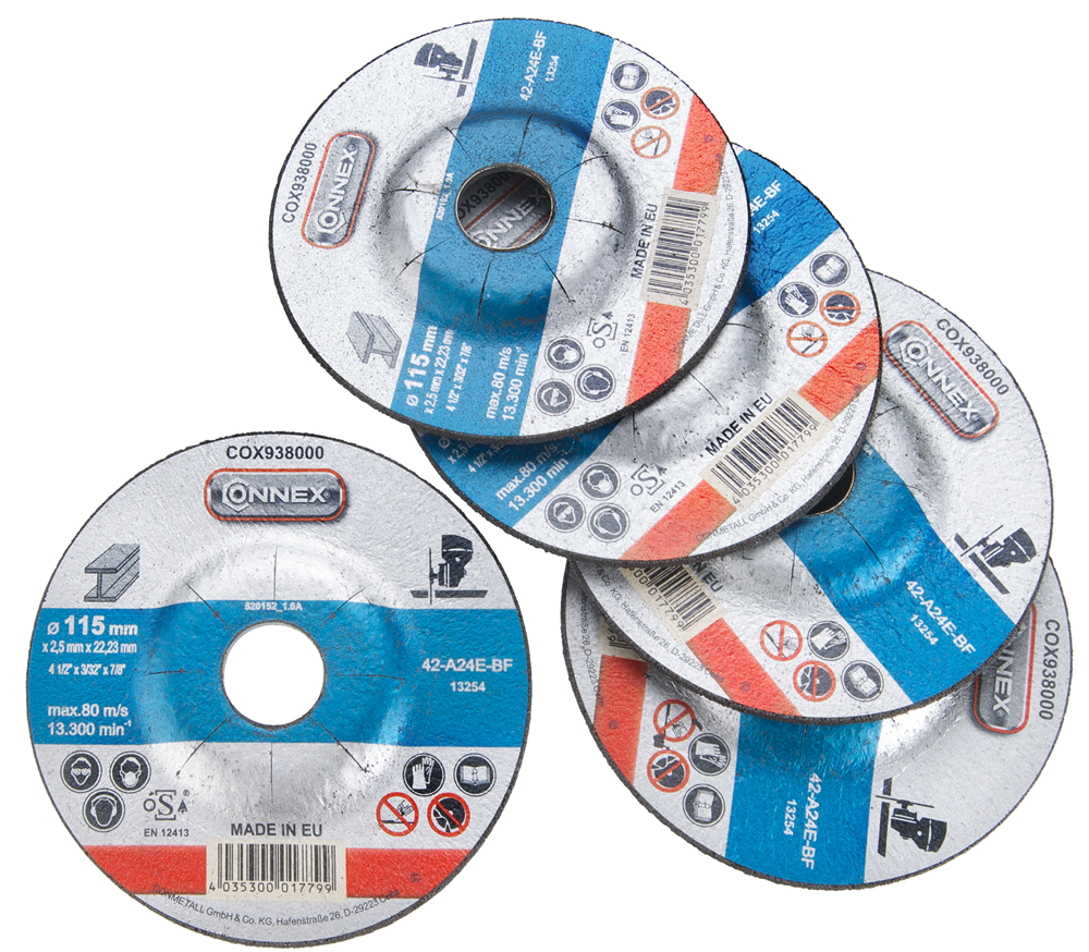Connex-Set 5x Metallschleifscheibe 115mm - cox938005