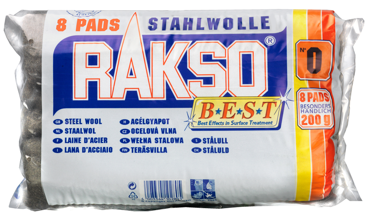 Meister Rakso Stahlwolle 0 (fein) (8 Ballen) – cox980922