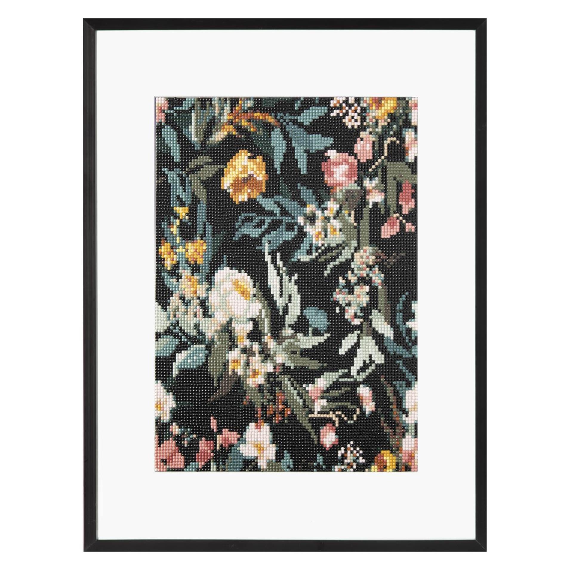 Bastel-ID-Diamantgemälde Blumen 30x40