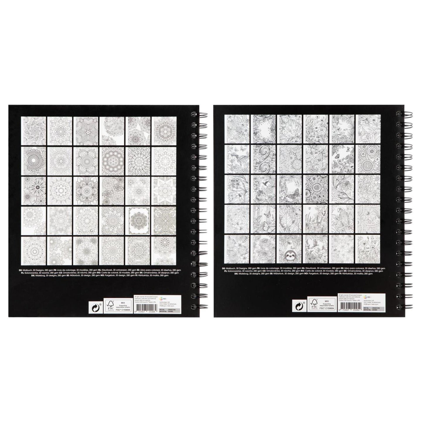 Malbuch zum Basteln, 22,8 x 25,3 x 1,8 cm