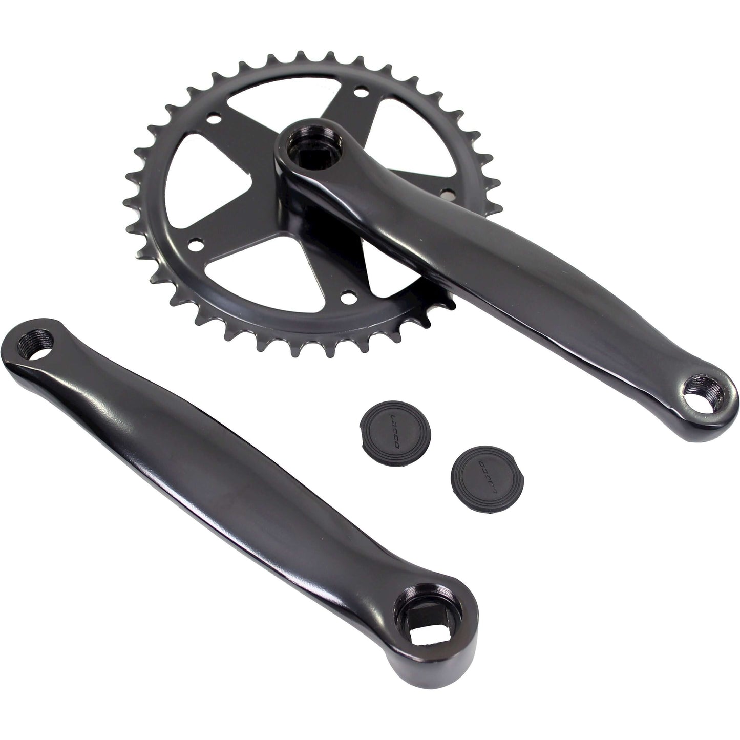 Kurbel Set 36T ⅛ 170 mm jis alu schwarz