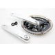 Lasco Kurbel 24 34 42T Silber Schwarz -4 mm