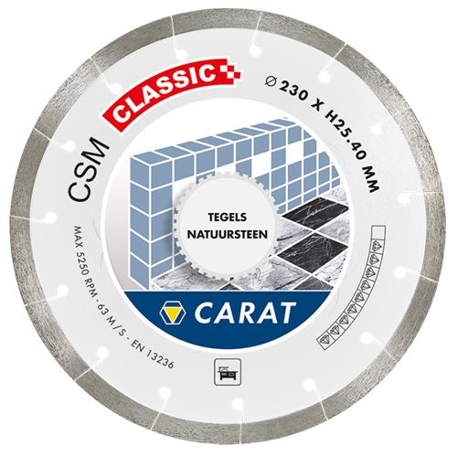 Karat-Diamantsägeblatt ø230 x 25,4 cm² für klassische Fliesen
