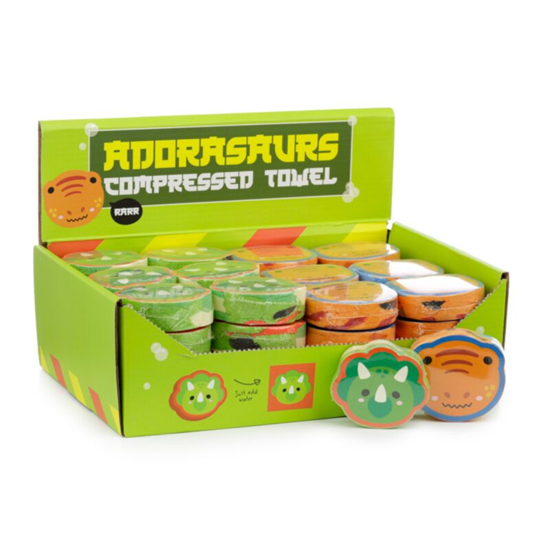 Adoramals süßes Dinosaurier -Kompakt -Reise -Handtuch