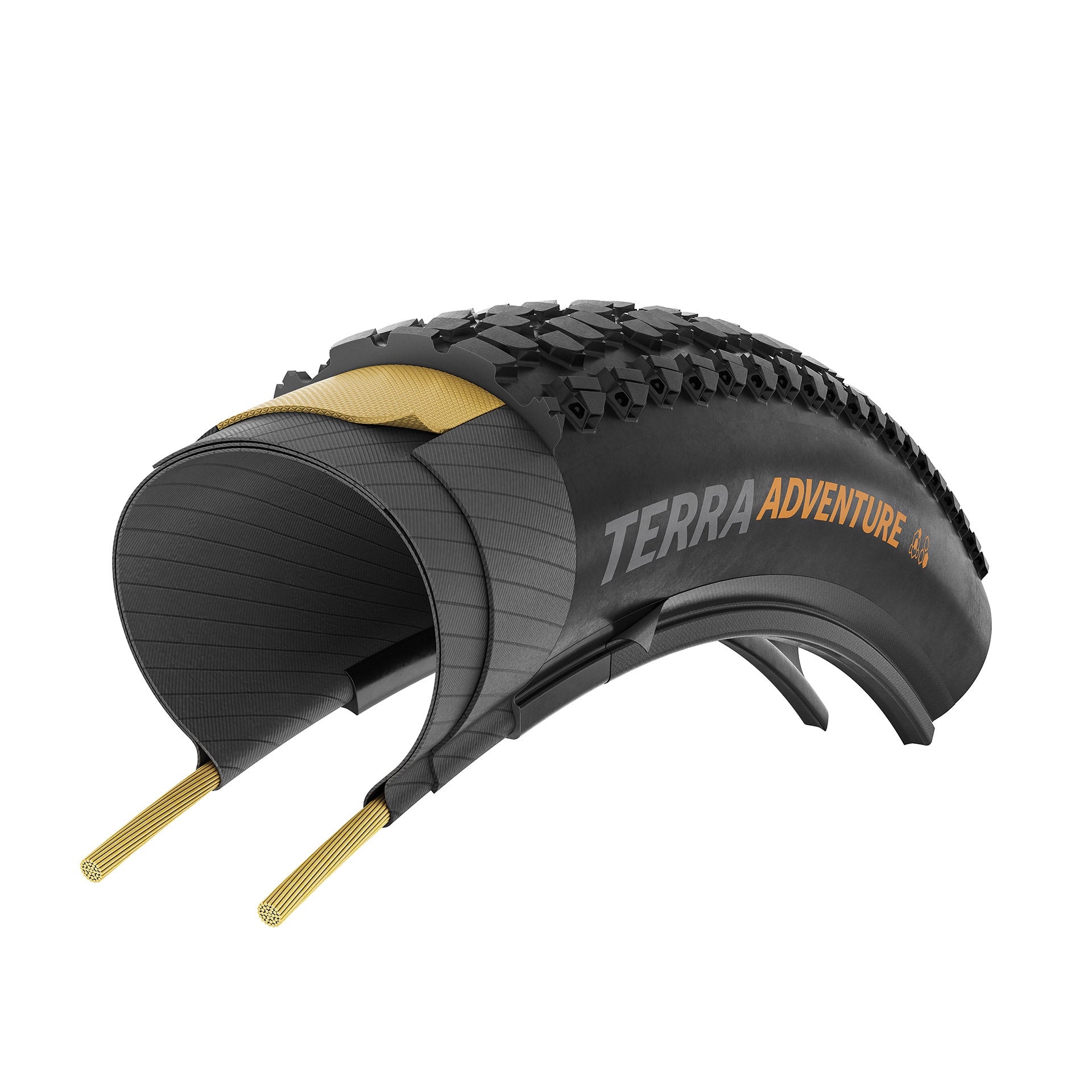 Continental Tire Terra Abenteuer 28 x 2,00 Schwarze Falte