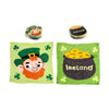 Irish Lucky Gnome Klaverblad Compact Travel Handtuch