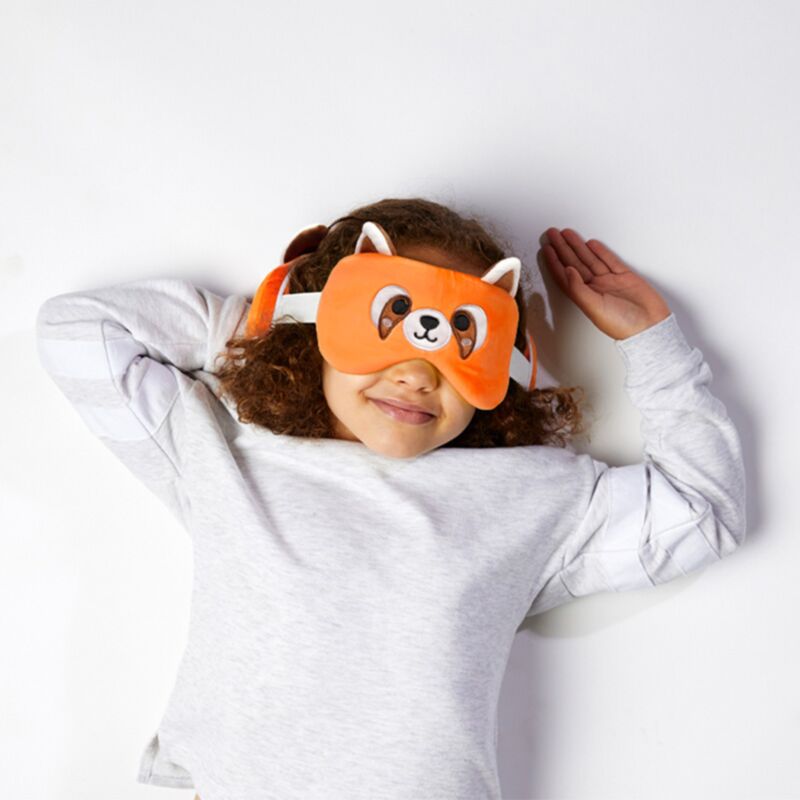 Relaxazzz Plüsch roter Panda um Reisekissen Schlafmaske