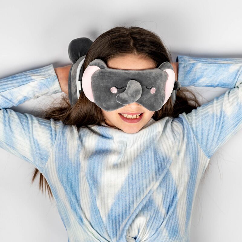 Relaxezzz adoramals Januar Der Elefant um Reisekissen Schlafmaske