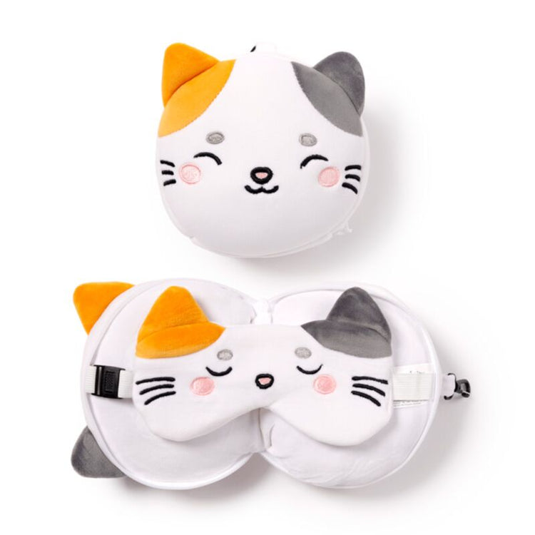 Relaxezzz adoramals lola de kat um Reisekissen Schlafmaske