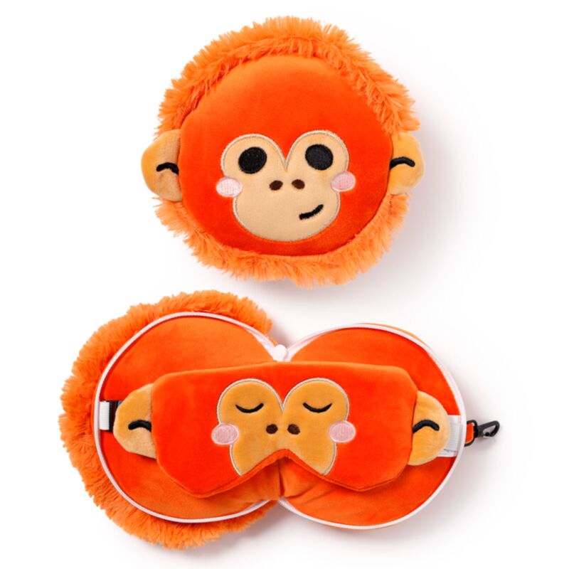 Relaxazzz adoramals orangutang um Reisekissen Schlafmaske