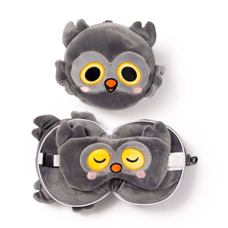 Relaxezzz adoramals winston de owl um Reisekissen Schlafmaske