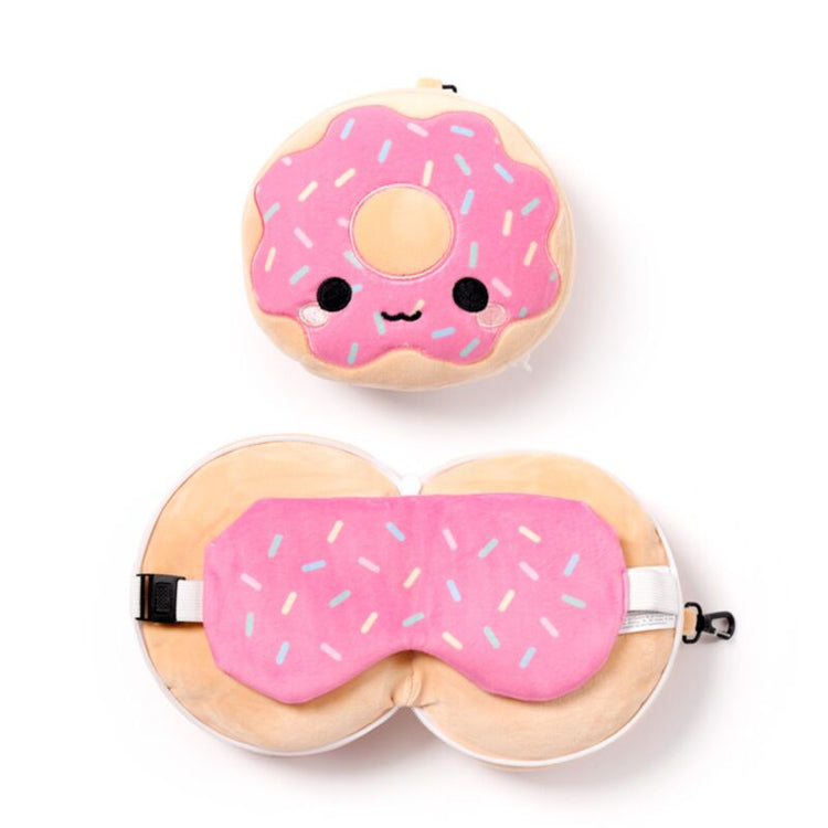 Relaxazzz adorasnacks Donut um Reisekissen Schlafmaske